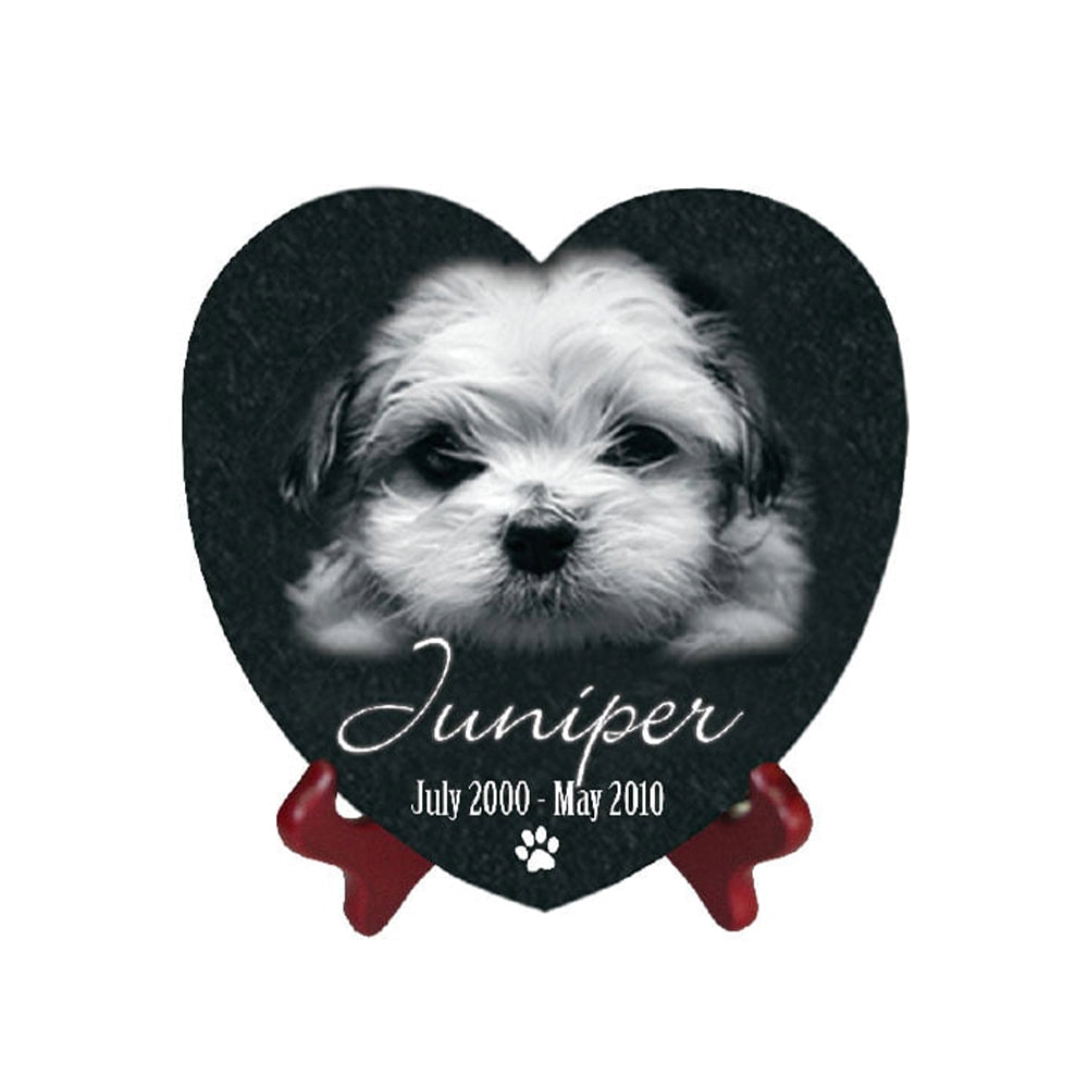 Jet Black Granite Heart Tile APLAZER Jet black granite heart tile aplazer