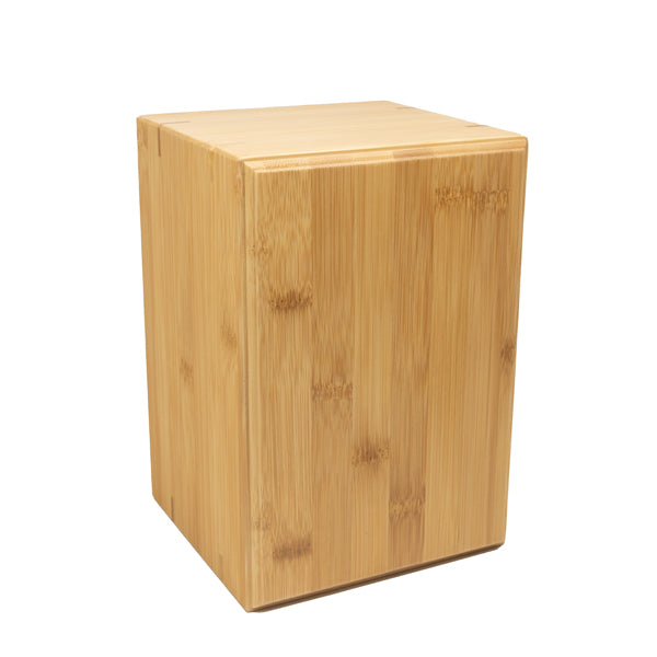 Beautiful & Sustainable: 200 Cubic Inch Bamboo Urn - Engrave memories that will last forever.