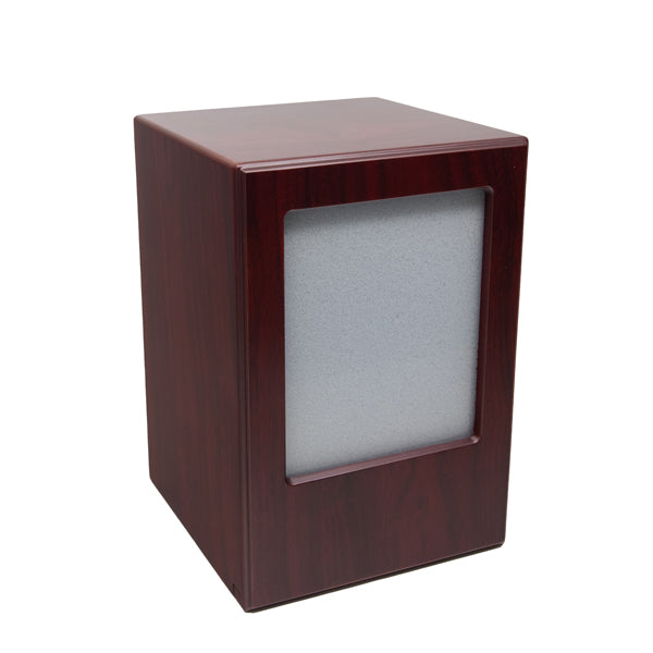 200 Cubic Inch MDF Wooden Cherry Photo Urn