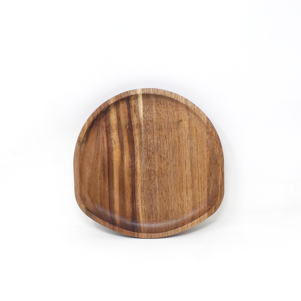 Engravable Acacia Wood Plate, Irregular Shaped
