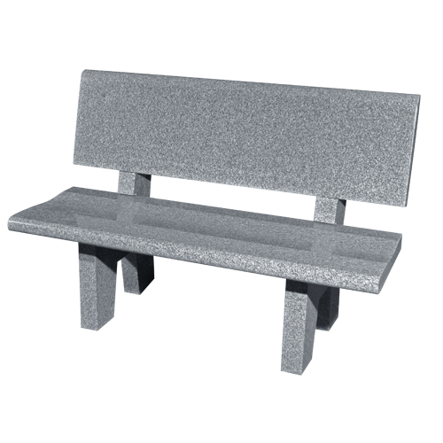 Super Gray Chair Style Granite Park Bench