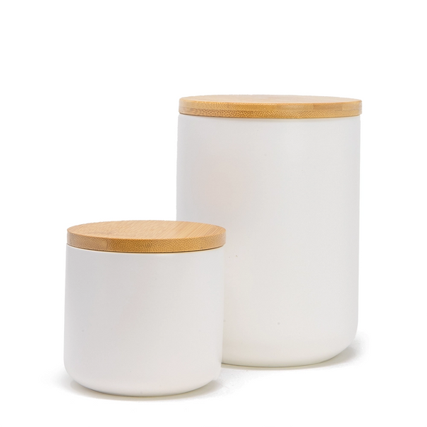 Ceramic Jars with Bamboo Lid