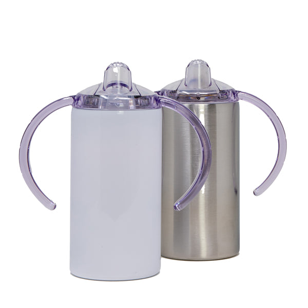 12OZ STAINLESS STEEL STRAIGHT SIPPY CUP