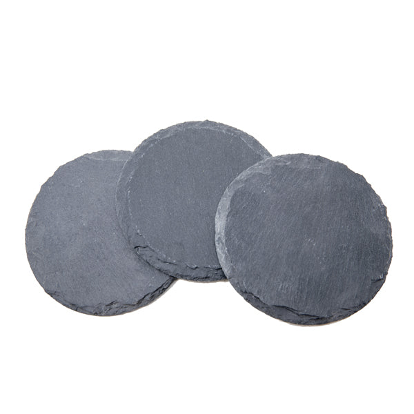 4" x 4" Round Slate Coasters (David's Deals)