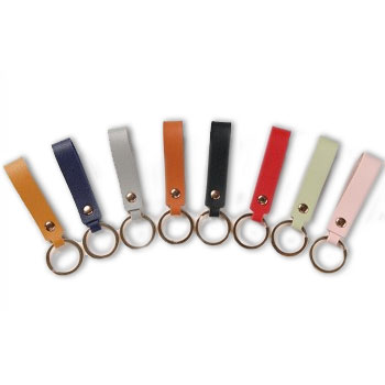 Leather Key Chains in assorted colors