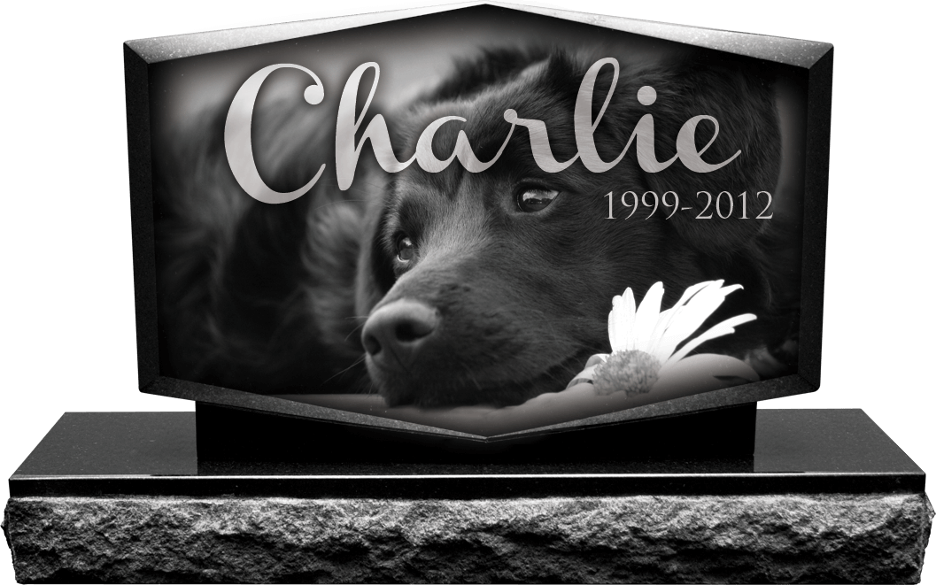 Jet Black Granite Upright Mini Memorial (RT01) – APLAZER