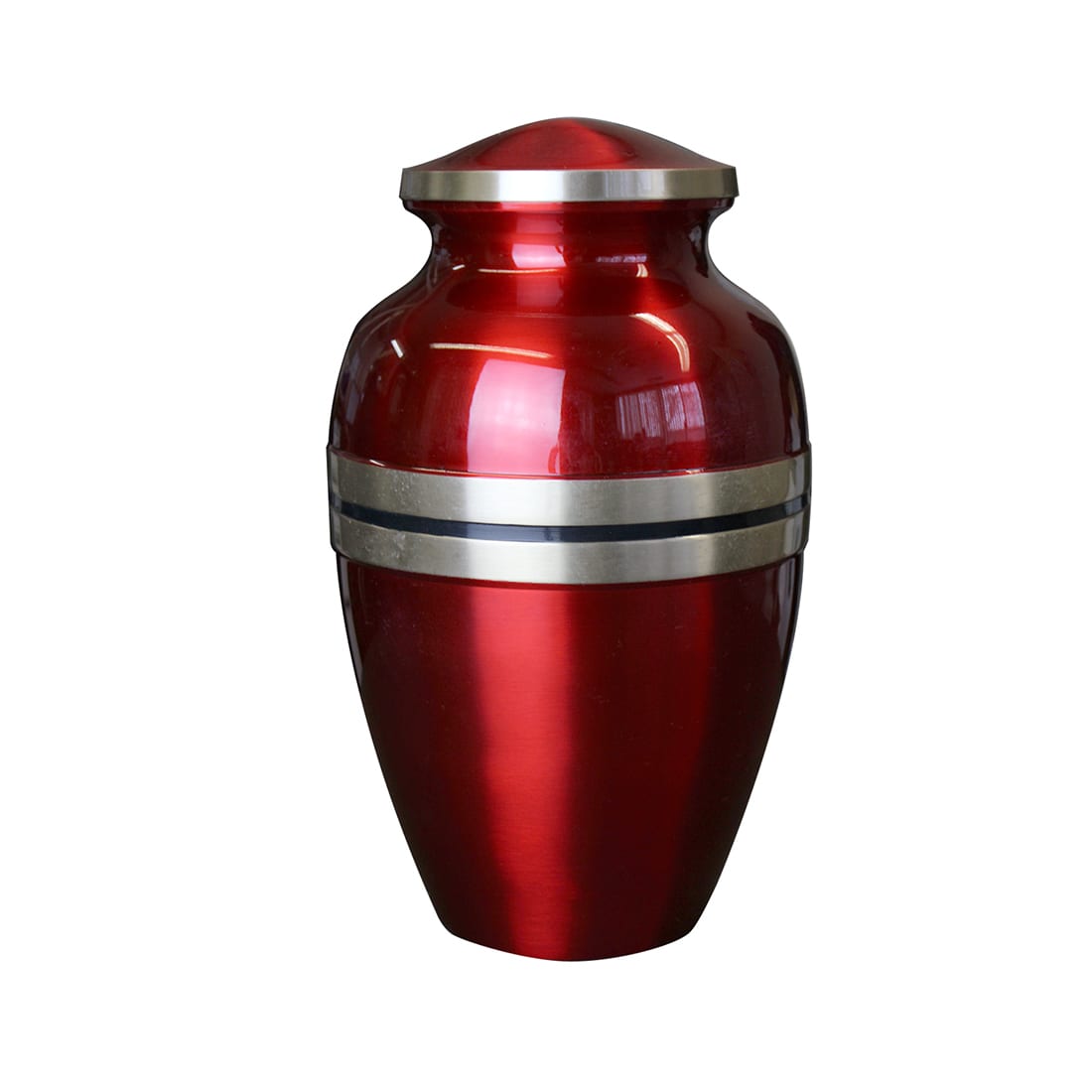 Brass Metal Urn: Classic Red – APLAZER