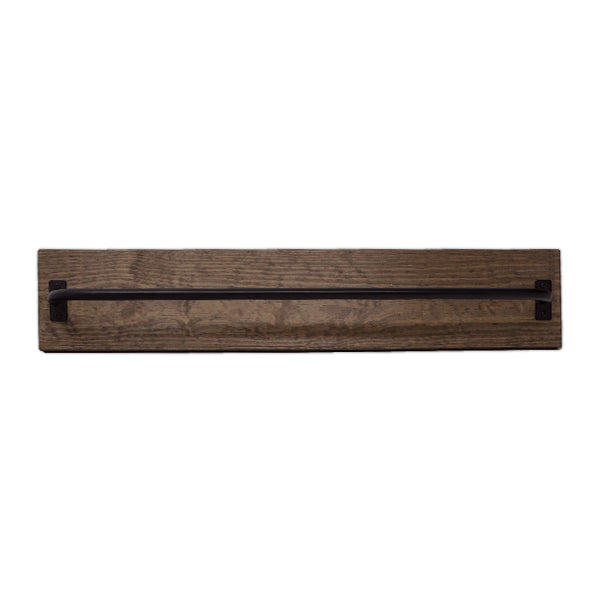 24"X6" Brown Wooden Towel Rack